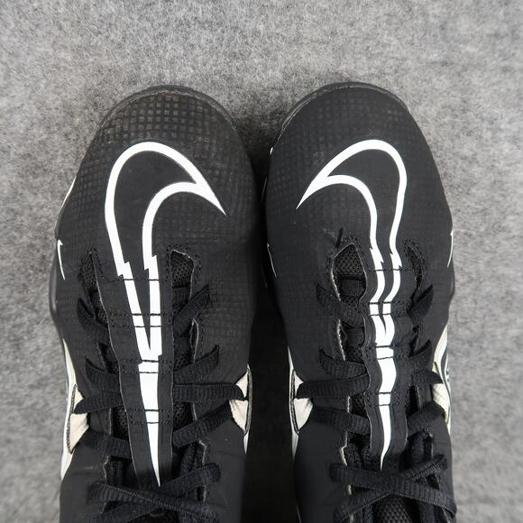 Nike Shoes Youth 6Y Football Cleats Alpha Menace 3 Shark Black White Lace Up - Picture 8 of 14